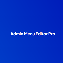 Admin Menu Editor Pro